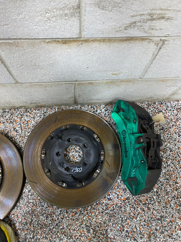 2019 DODGE CHALLENGER HELLCAT REDEYE OEM BREMBO BRAKE CALIPER SET WITH ROTORS